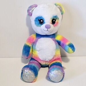 Build A Bear Workshop Rainbow Friends 2021 PANDA Bear Plush BAB Toy